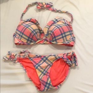 Never worn Victoria’s Secret Spring Plaid Swimsuit